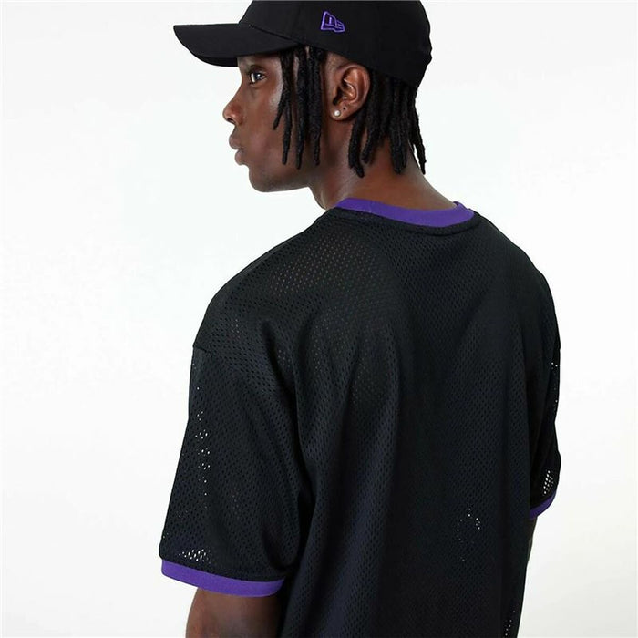 Tricou de baschet New Era Mesh LA Lakers Negru