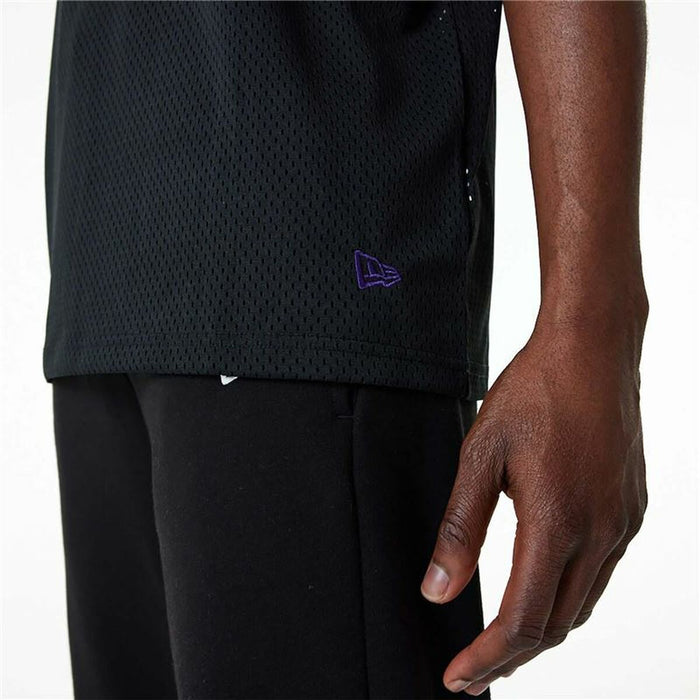 Tricou de baschet New Era Mesh LA Lakers Negru