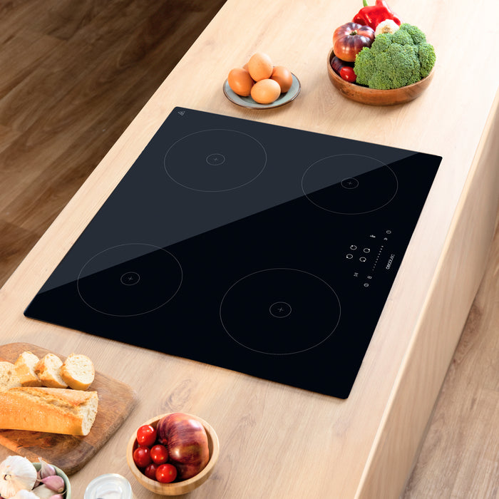 Plită cu inducție Cecotec Bolero Squad I 4200, 7200 W, 4 zone, 9 trepte, neagră