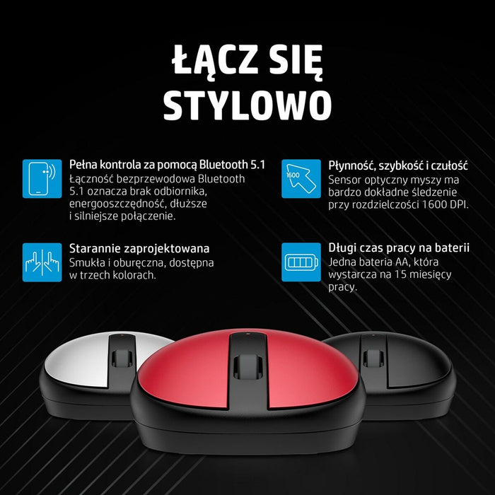 Mouse Bluetooth Fără Fir HP 240 Alb