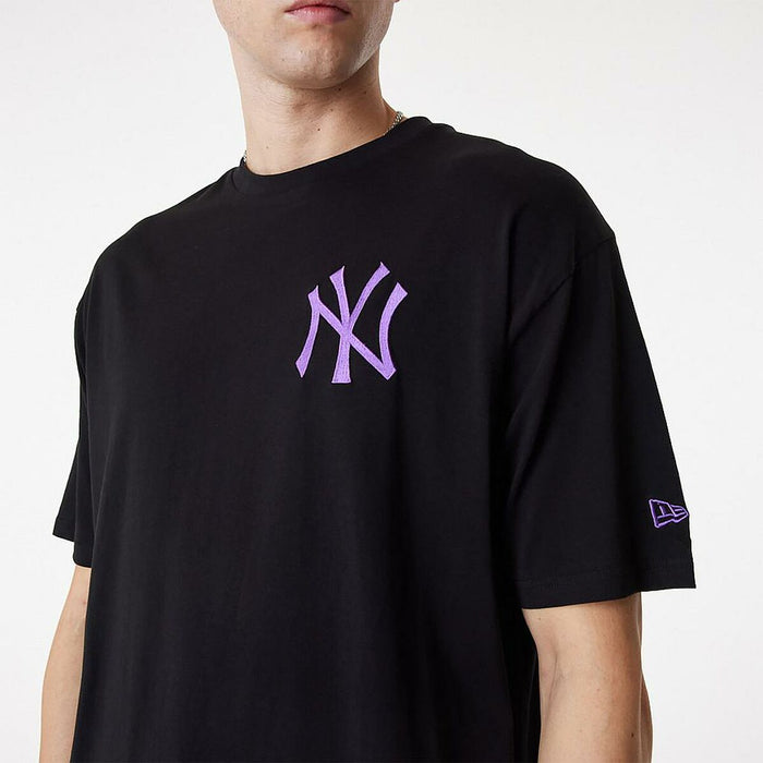 Tricou cu Mânecă Scurtă Bărbați New Era TEE NEYYAN BLKPNO 60416425 Negru