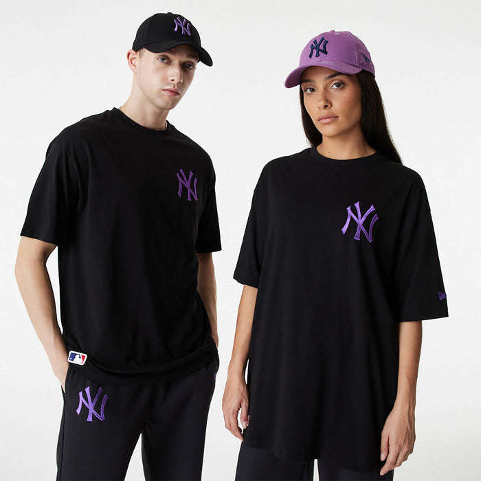 Tricou cu Mânecă Scurtă Bărbați New Era TEE NEYYAN BLKPNO 60416425 Negru