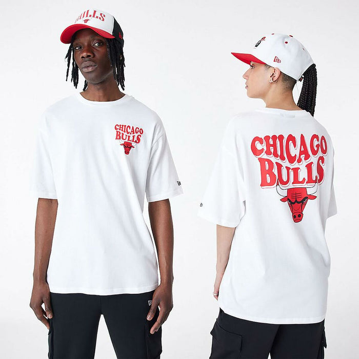 Tricou cu Mânecă Scurtă Bărbați New Era  SCRIPT OS TEE CHIBUL 60435518 Alb