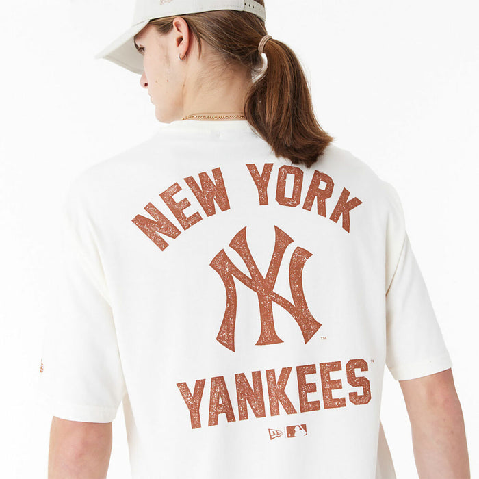 Tricou cu Mânecă Scurtă Bărbați New Era  WORDMARK OS TEE NEYYAN 60435536  Alb