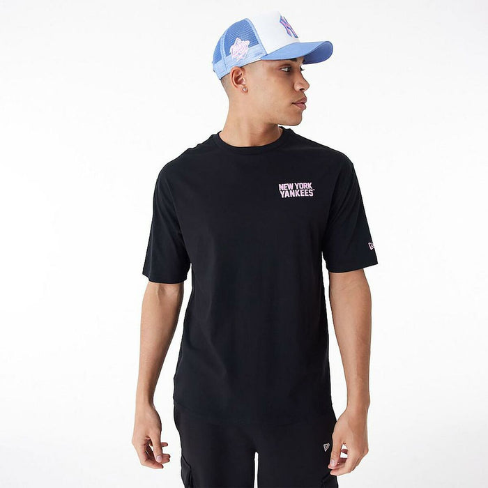 Tricou cu Mânecă Scurtă Bărbați New Era  WORDMARK OS TEE NEYYAN 60435524  Negru