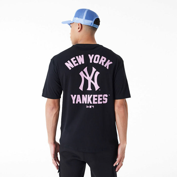 Tricou cu Mânecă Scurtă Bărbați New Era  WORDMARK OS TEE NEYYAN 60435524  Negru