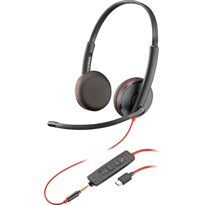Căști cu Microfon HP Blackwire C3225 Stereo Negru