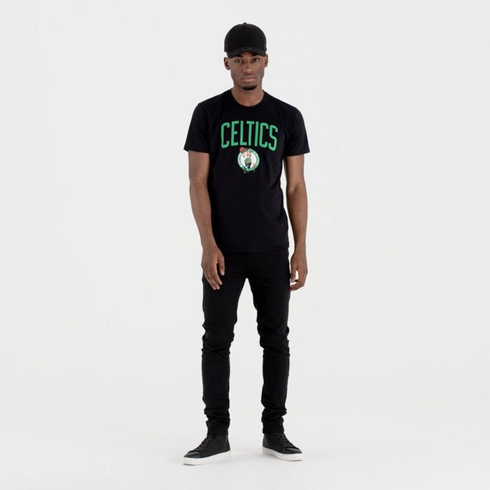 Tricou cu Mânecă Scurtă Bărbați New Era NOS NBA BOSCEL 60505459  Negru