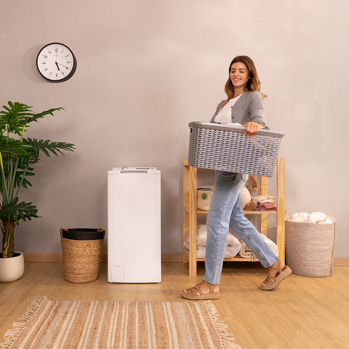 Mașină de spălat rufe cu încărcare verticală Cecotec Bolero DressCode Top Max 80 Inverter A, 8 kg, 1300 rpm, 16 programe, clasa A
