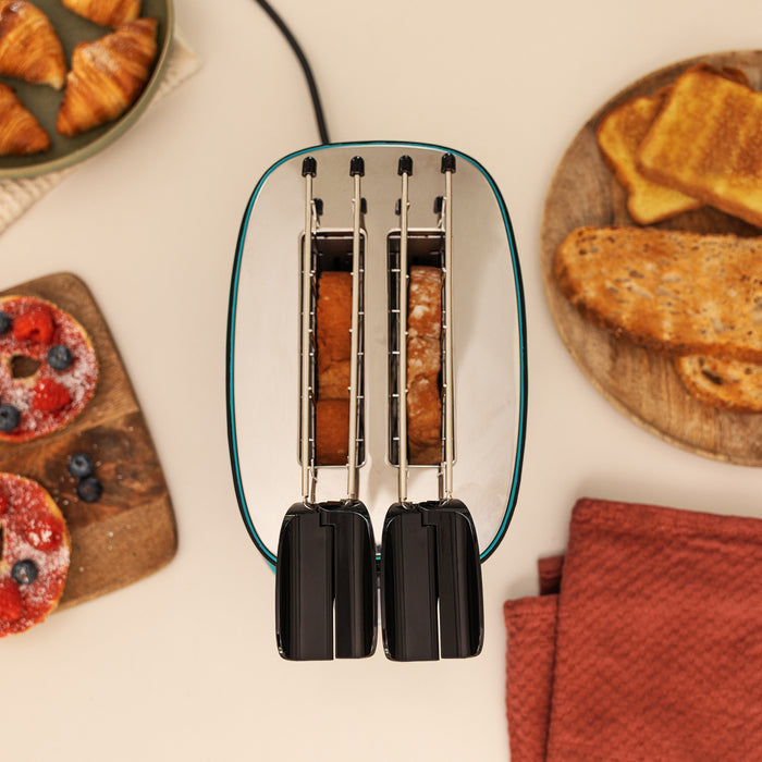 Prăjitor de pâine Cecotec Toast&Taste Double B, 650 W, 2 felii, 7 trepte, negru