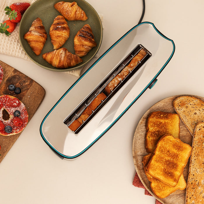 Prăjitor de pâine Cecotec Toast&Taste Extra B, 1000 W, 2 felii, 7 trepte, negru