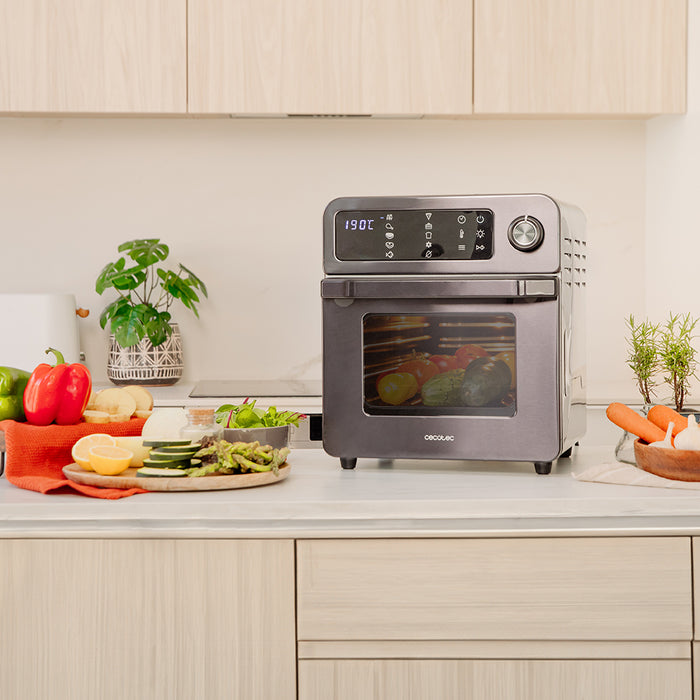 Cuptor-friteuză cu aer cald Cecotec Bake&Fry 1500 Touch, 15 l, 1700 W, 10 funcții