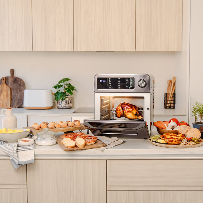 Cuptor-friteuză cu aer cald Cecotec Bake&Fry 1500 Touch, 15 l, 1700 W, 10 funcții
