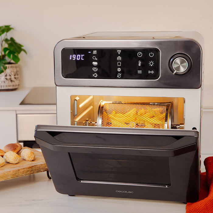 Cuptor-friteuză cu aer cald Cecotec Bake&Fry 1500 Touch, 15 l, 1700 W, 10 funcții