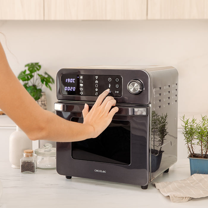 Cuptor-friteuză cu aer cald Cecotec Bake&Fry 1500 Touch, 15 l, 1700 W, 10 funcții