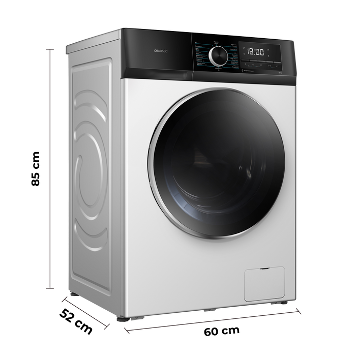 Mașină de spălat rufe Cecotec Bolero DressCode 8500 Inverter A, 8 kg, 1400 rpm, 16 programe, clasa A