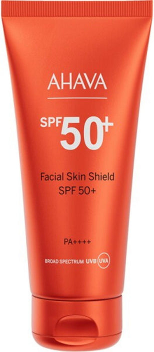Loțiune de față Ahava Facial Skin Shield, SPF 50+, protecție UVA/UVB, 50 ml