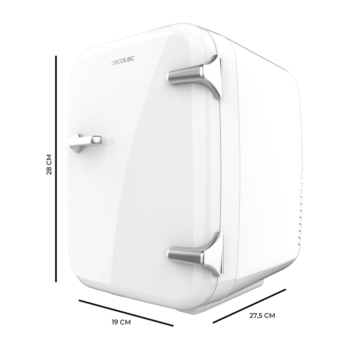Mini frigider Cecotec Bolero MiniCooling 4L Habana White, 4 l, 12–220 V, alb