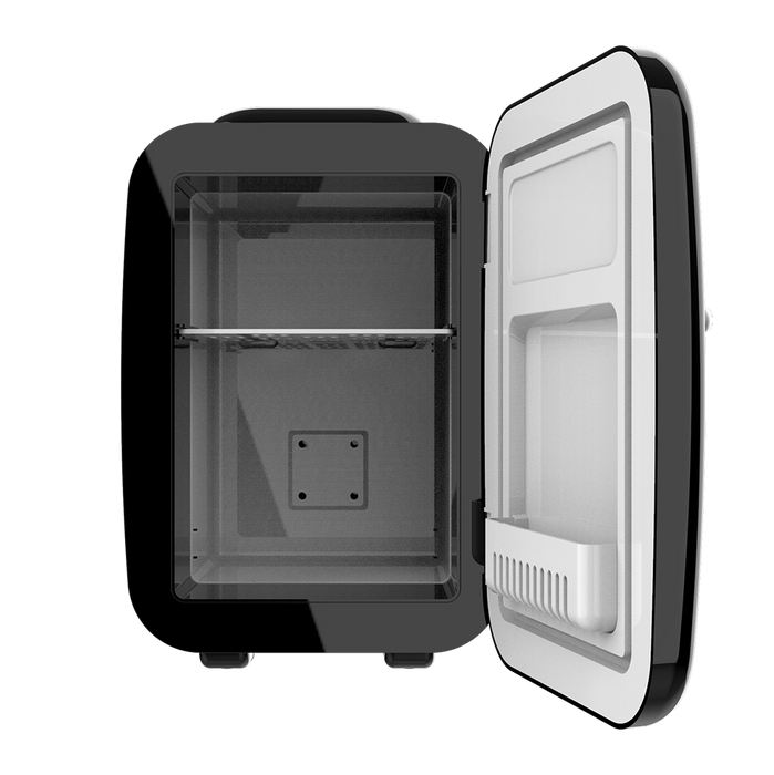 Mini frigider Cecotec Bolero MiniCooling 4L Habana Black, 4 l, 12-220 V, 19 × 27,5 × 28 cm, negru