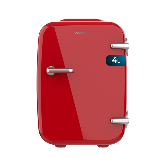 Mini frigider Cecotec Bolero MiniCooling 4L Habana Red, 4 l, 12–220 V, roșu