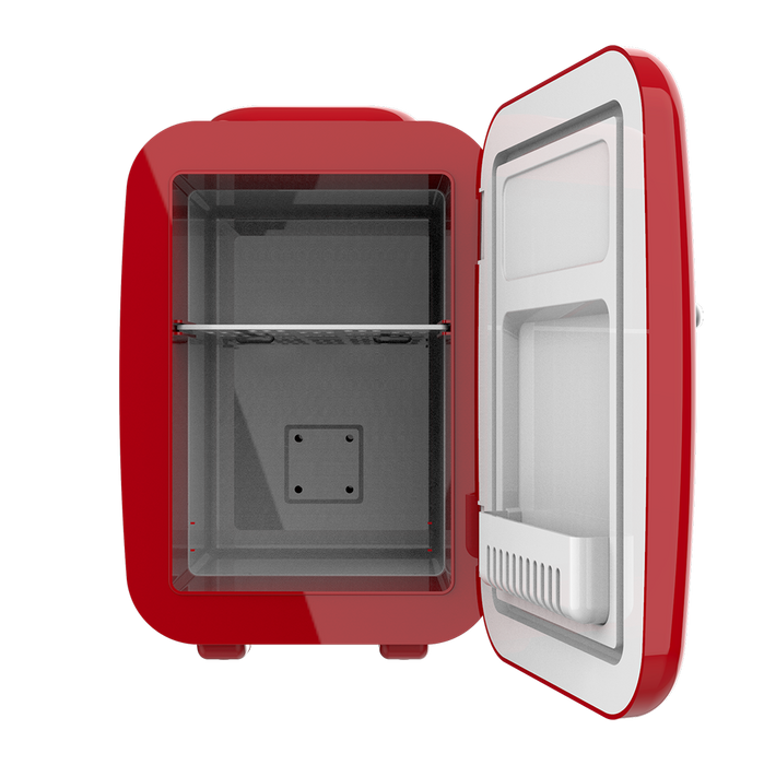 Mini frigider Cecotec Bolero MiniCooling 4L Habana Red, 4 l, 12–220 V, roșu