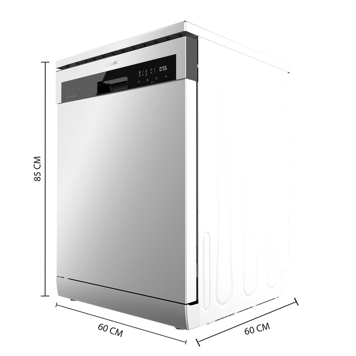Mașină de spălat vase Cecotec Bolero Aguazero 6500 Inox C, 15 seturi, 6 programe, clasa C, inox