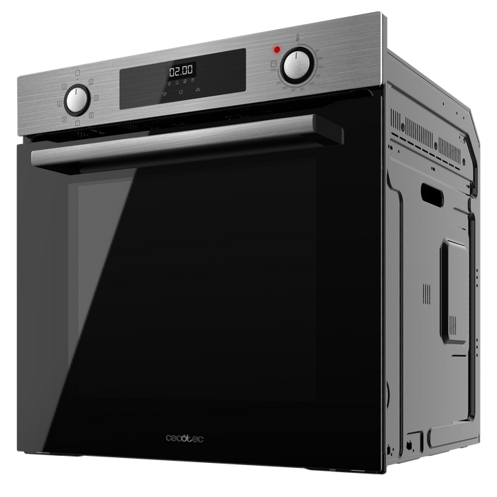 Cuptor încorporabil multifuncțional Cecotec Bolero Hexa M226000 Inox A, 72 l, 2800 W, clasa A, inox
