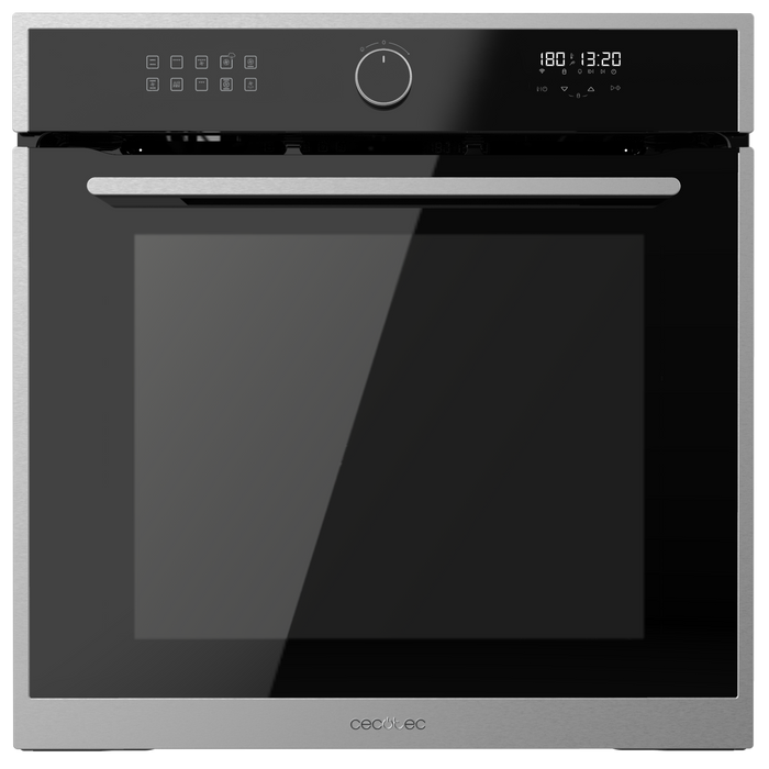 Cuptor încorporabil cu funcție Air Fryer Cecotec Bolero Hexa AF316000 Edge A, 81 l, 11 funcții, clasa A, inox