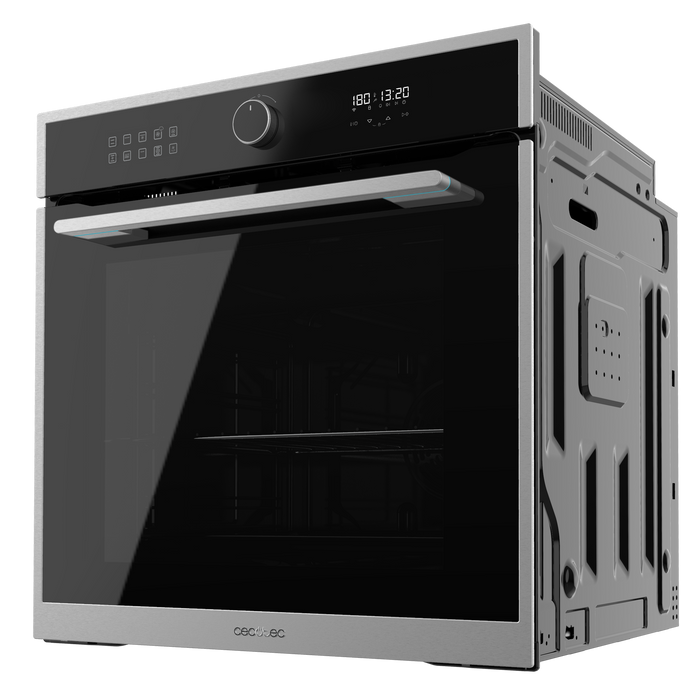 Cuptor încorporabil cu funcție Air Fryer Cecotec Bolero Hexa AF316000 Edge A, 81 l, 11 funcții, clasa A, inox