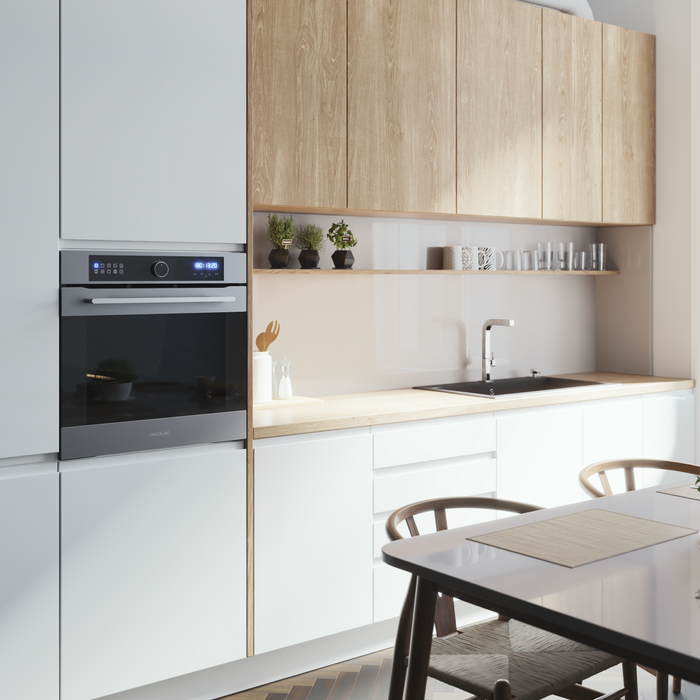Cuptor încorporabil cu Air Fryer Cecotec Bolero Hexa AF316000 Matt A, 81 l, 11 funcții, clasa A, negru mat