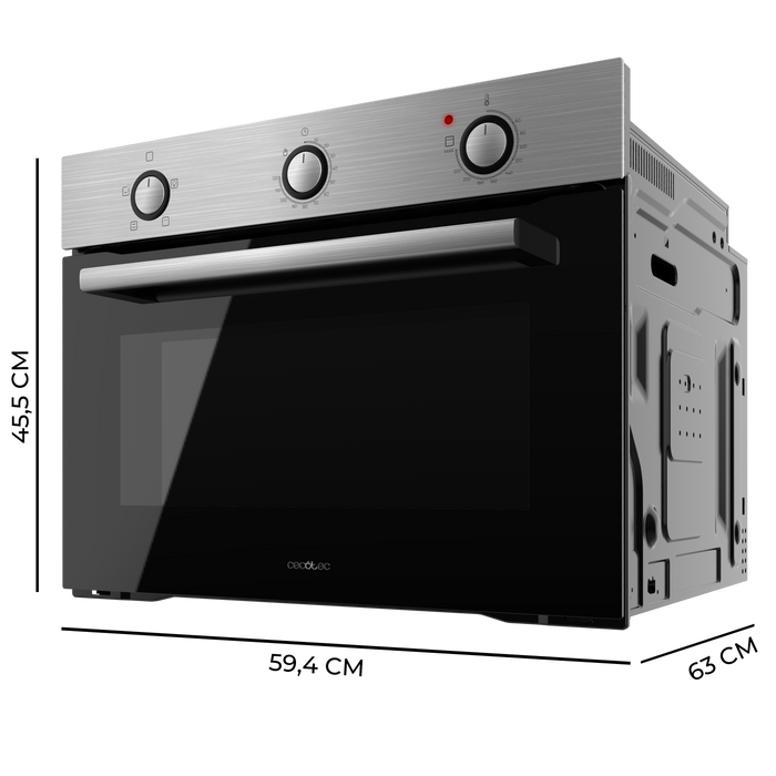 Cuptor încorporabil Cecotec Bolero Hexa C134500 Inox A, 56 l, 2600 W, clasa A, inox