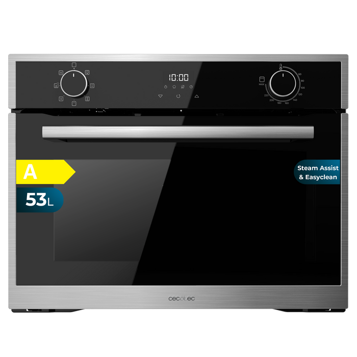 Cuptor încorporabil multifuncțional Cecotec Bolero Hexa M224500 Edge A, 53 l, 2600 W, 7 funcții, clasa A