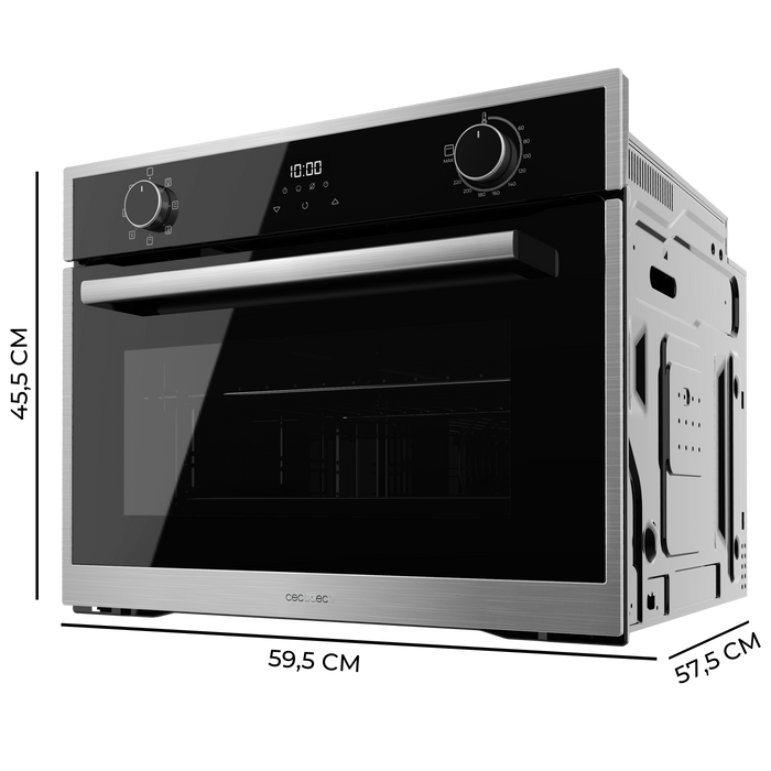 Cuptor încorporabil multifuncțional Cecotec Bolero Hexa M224500 Edge A, 53 l, 2600 W, 7 funcții, clasa A