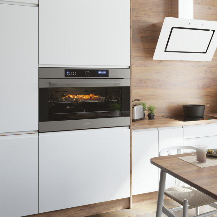 Cuptor încorporabil cu funcție Airfryer Cecotec Bolero Hexa AF319000 Inox A, 133 l, 11 funcții, clasa A, inox