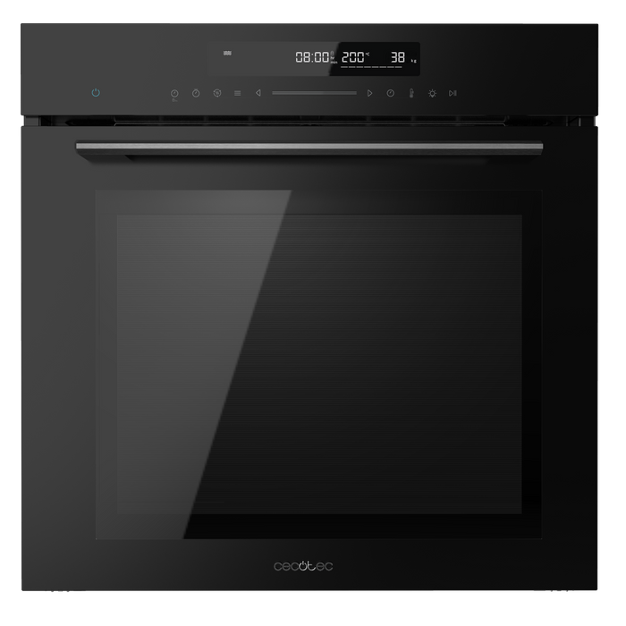 Cuptor multifuncțional încorporabil Cecotec Bolero Hexa SM406000 Glass Black A+, 72 l, 2900 W, clasa A+, negru