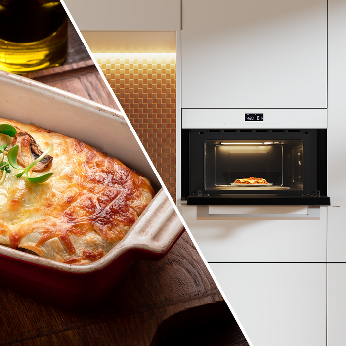 Cuptor cu microunde încorporabil Cecotec Bolero Hexa MW703800 Glass White, 34 l, grill, alb
