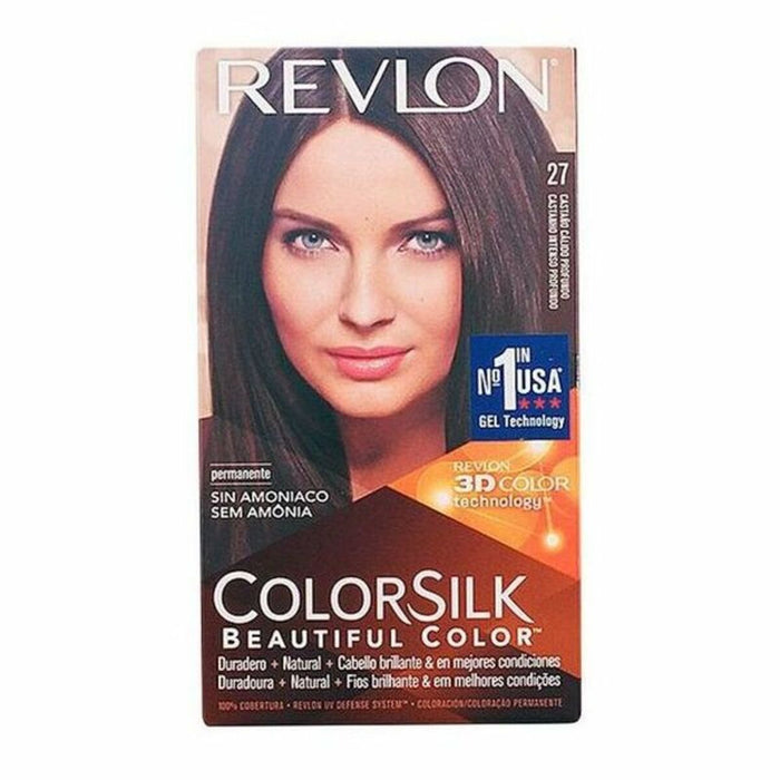 Vopsea Fără Amoniac Colorsilk Revlon I0021834 Gili šilta kaštoninė (1 Unități)