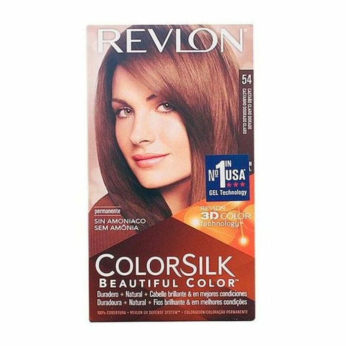 Vopsea Fără Amoniac Colorsilk Revlon PPAX1183540 Castaniu Deschis Auriu (1 Unități)