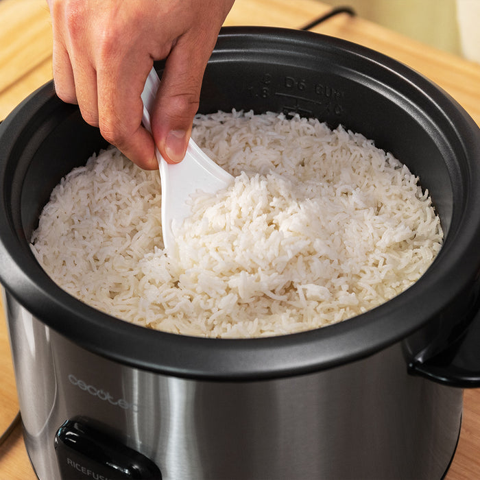 Oală electrică pentru orez Cecotec Ricefusion 7000 Inox Max, 1,8 l, 700 W, inox