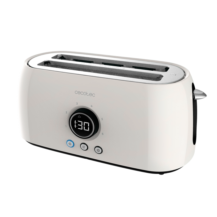 Prăjitor de pâine digital Cecotec ClassicToast 15000 Beige Extra Double, 1500 W, 4 felii, bej