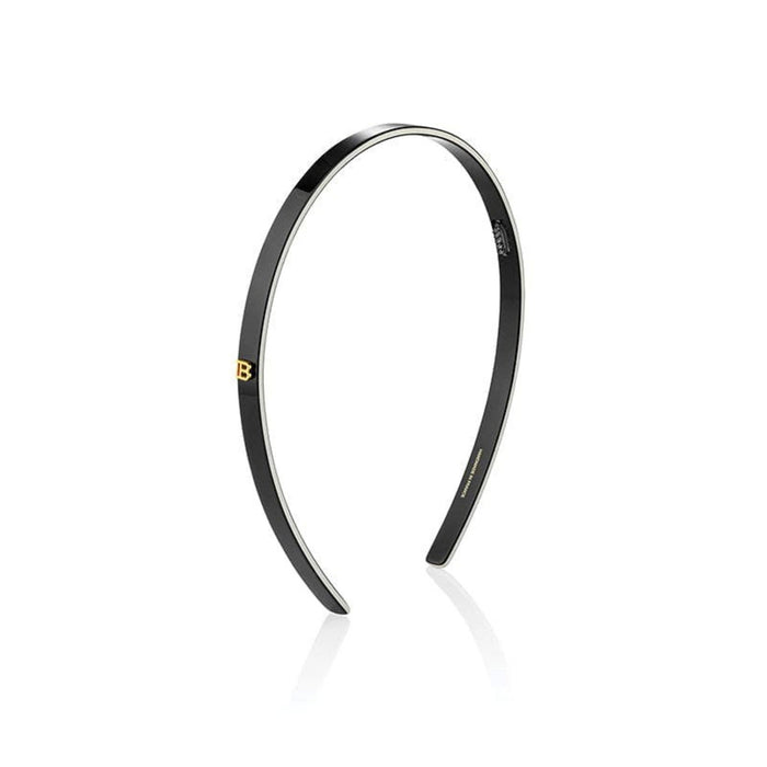 Bentită pentru păr Balmain, negru/alb