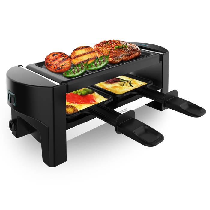 Raclette cu grill Cecotec Cheese&Grill 3200 Pocket, 320 W, pentru 2 persoane