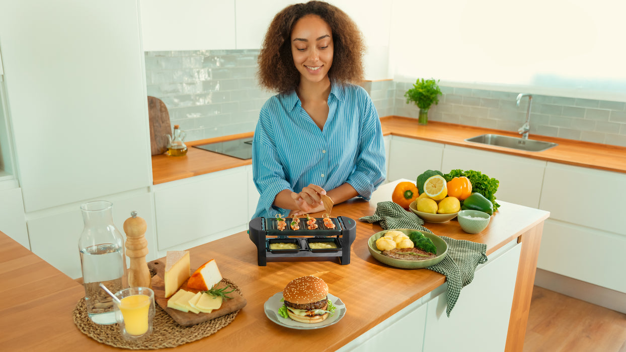 Raclette cu grill Cecotec Cheese&Grill 3200 Pocket, 320 W, pentru 2 persoane