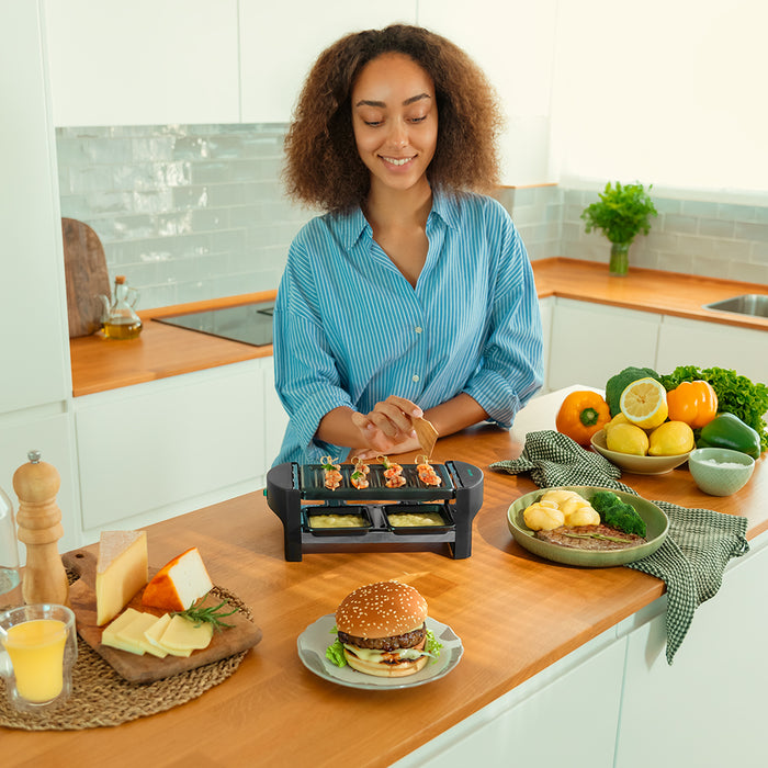 Raclette cu grill Cecotec Cheese&Grill 3200 Pocket, 320 W, pentru 2 persoane