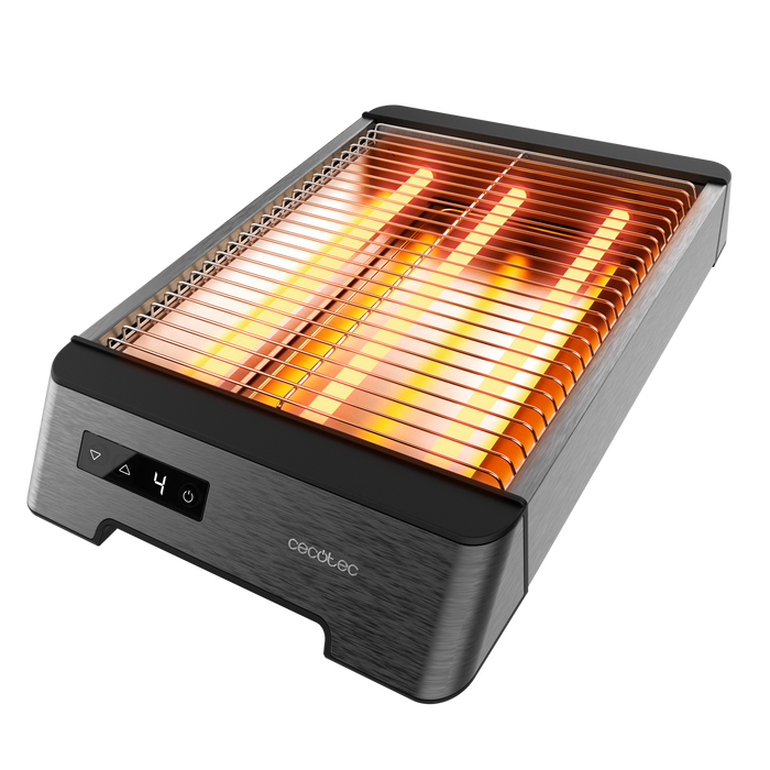 Prăjitor de pâine orizontal Cecotec NiceSlice Touch, 1000 W, 6 trepte, 35 × 22 × 7 cm, negru