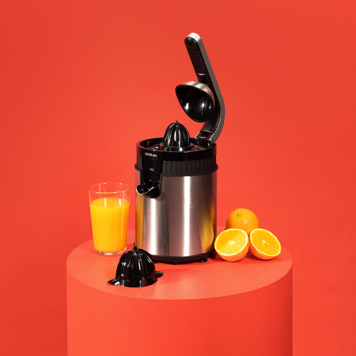 Storcător electric cu pârghie Cecotec Xqueeze RetroJuice 600 Steel, 600 W, 1 l, 17 × 30 × 22,5 cm