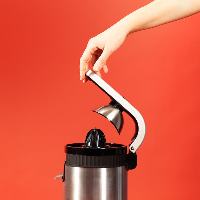 Storcător electric cu pârghie Cecotec Xqueeze RetroJuice 600 Steel, 600 W, 1 l, 17 × 30 × 22,5 cm