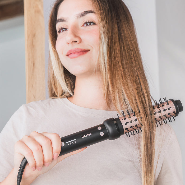 Perie ondulatoare cu aer cald Cecotec InstantCare Curly AirFlow, diametru 30 mm, temperatură 120–160 °C, cablu 1,9 m