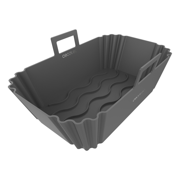 Forme din silicon pentru friteuză cu aer cald Cecotec Cecofry TwinBucket Pack Accesories, set de 2, 22,5 × 13 × 8,6 cm