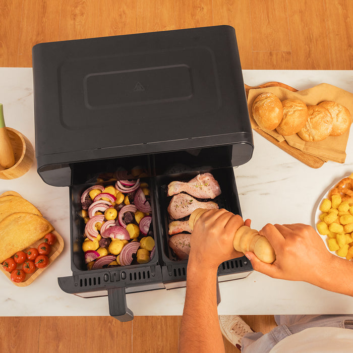 Friteuză cu aer cald Cecotec Cecofry Advance 9000 Inox, 9 l, 2800 W, 8 programe, inox